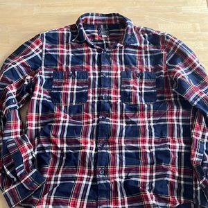 J. Crew flannel long sleeve shirt size large